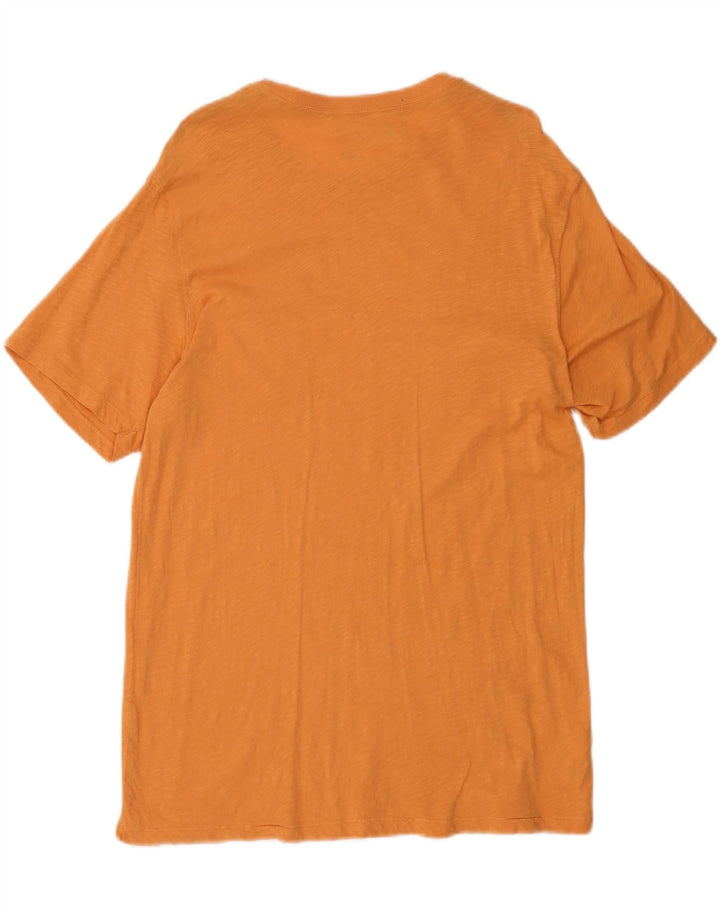 EDDIE BAUER Mens T-Shirt Top Medium Orange Cotton Vintage Eddie Bauer and Second-Hand Eddie Bauer from Messina Hembry 