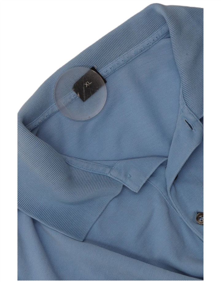 HUGO BOSS Polo Homme XL Bleu Coton