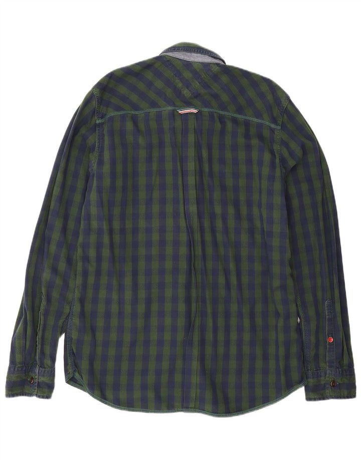 Tommy Hilfiger Chemise Homme XL Vert Vichy Coton