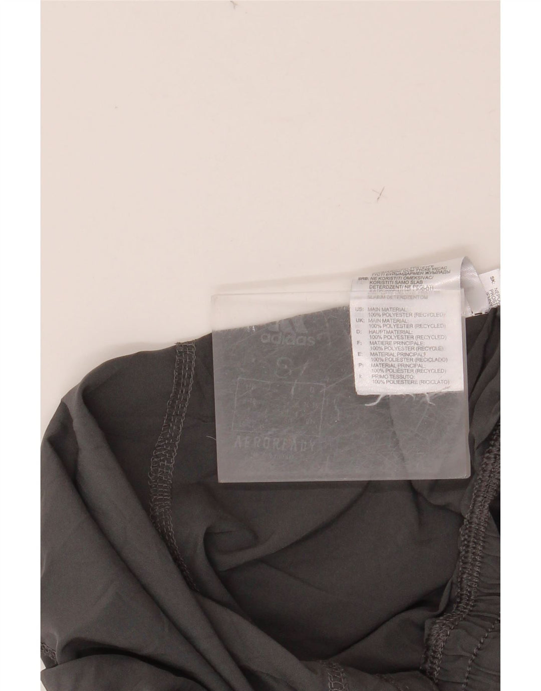 ADIDAS Short de sport Aeroready pour femme UK 8 petit gris polyester