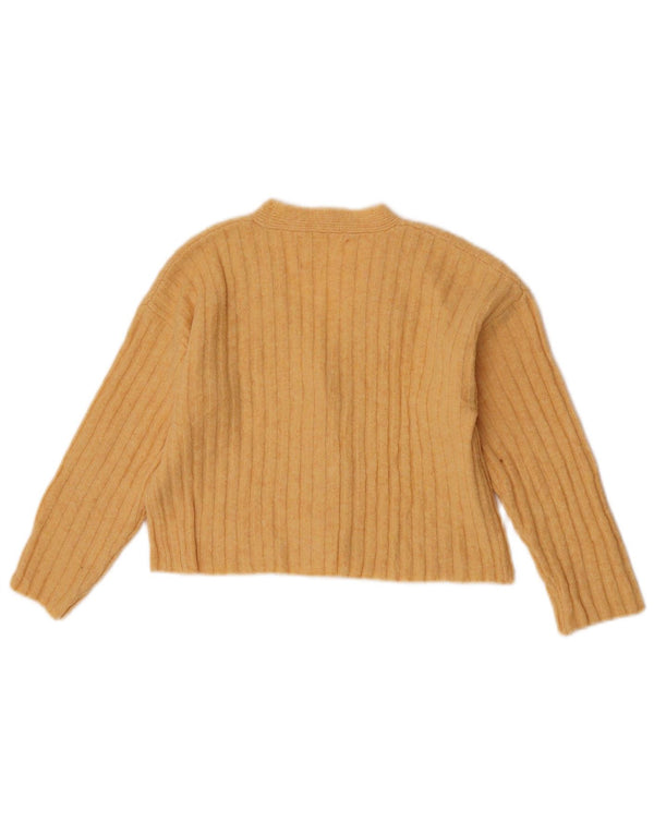 Pull Cardigan Fille Zara 6-7 Ans Jaune