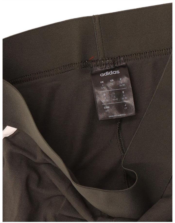 Adidas Leggings Femme UK 8/10 Petit Gris