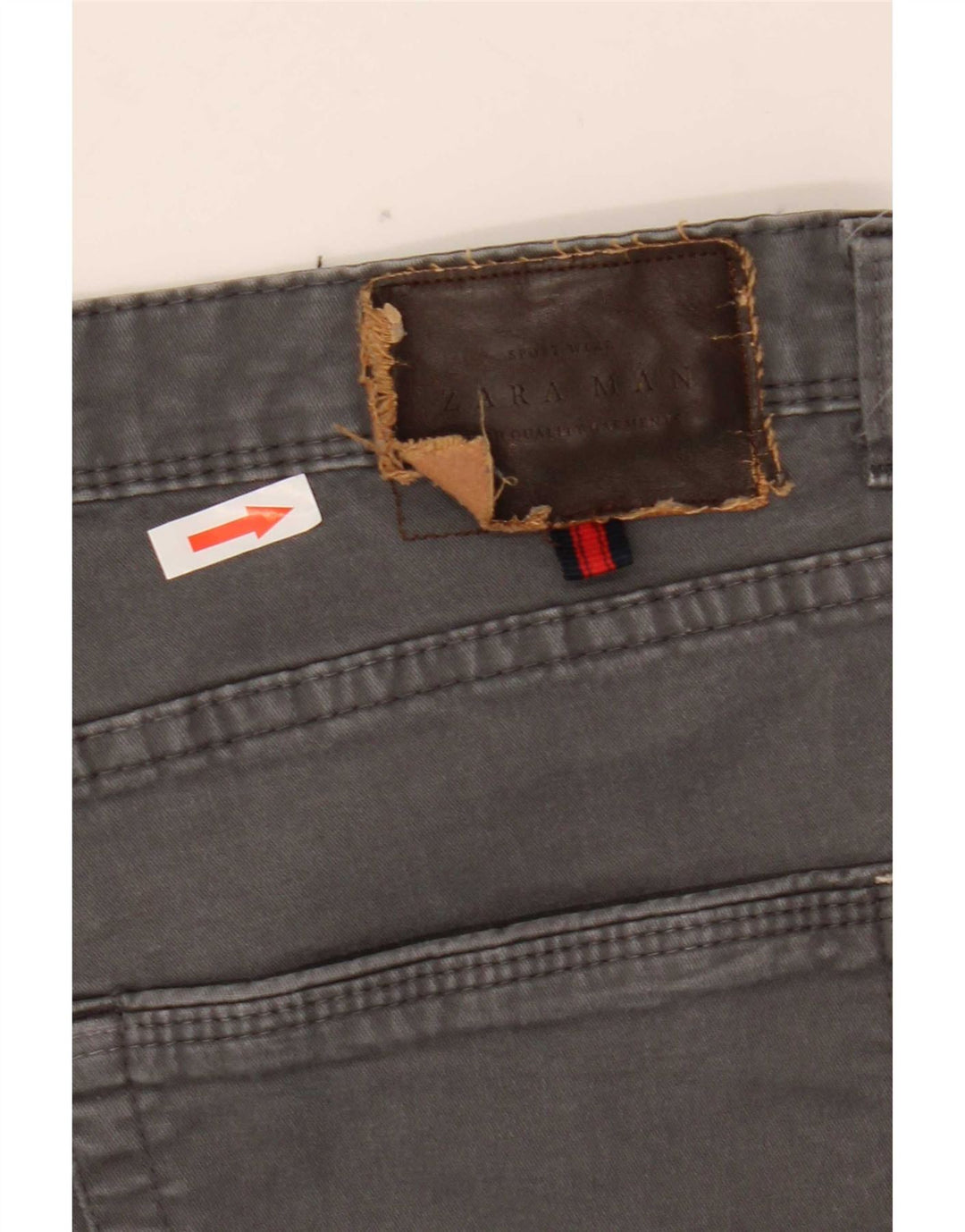Zara Jean Slim Homme EU 44 Large W34 L29 Gris Coton