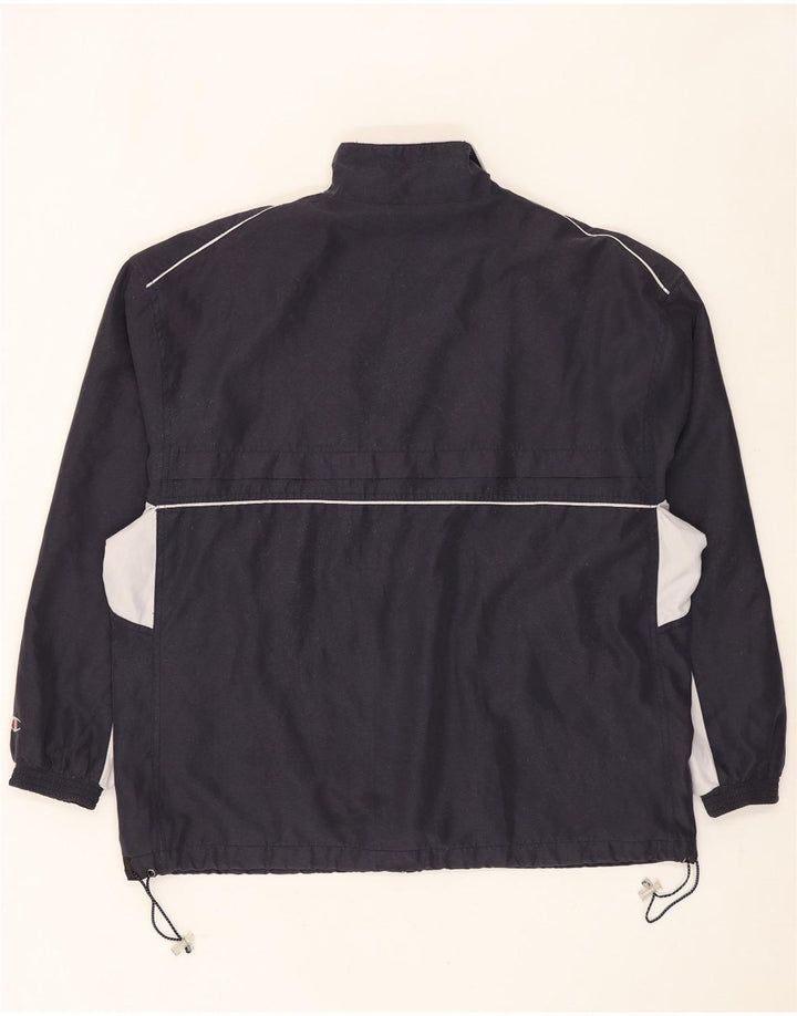 Champion Veste de survêtement pour homme en polyester color block Bleu marine Taille L