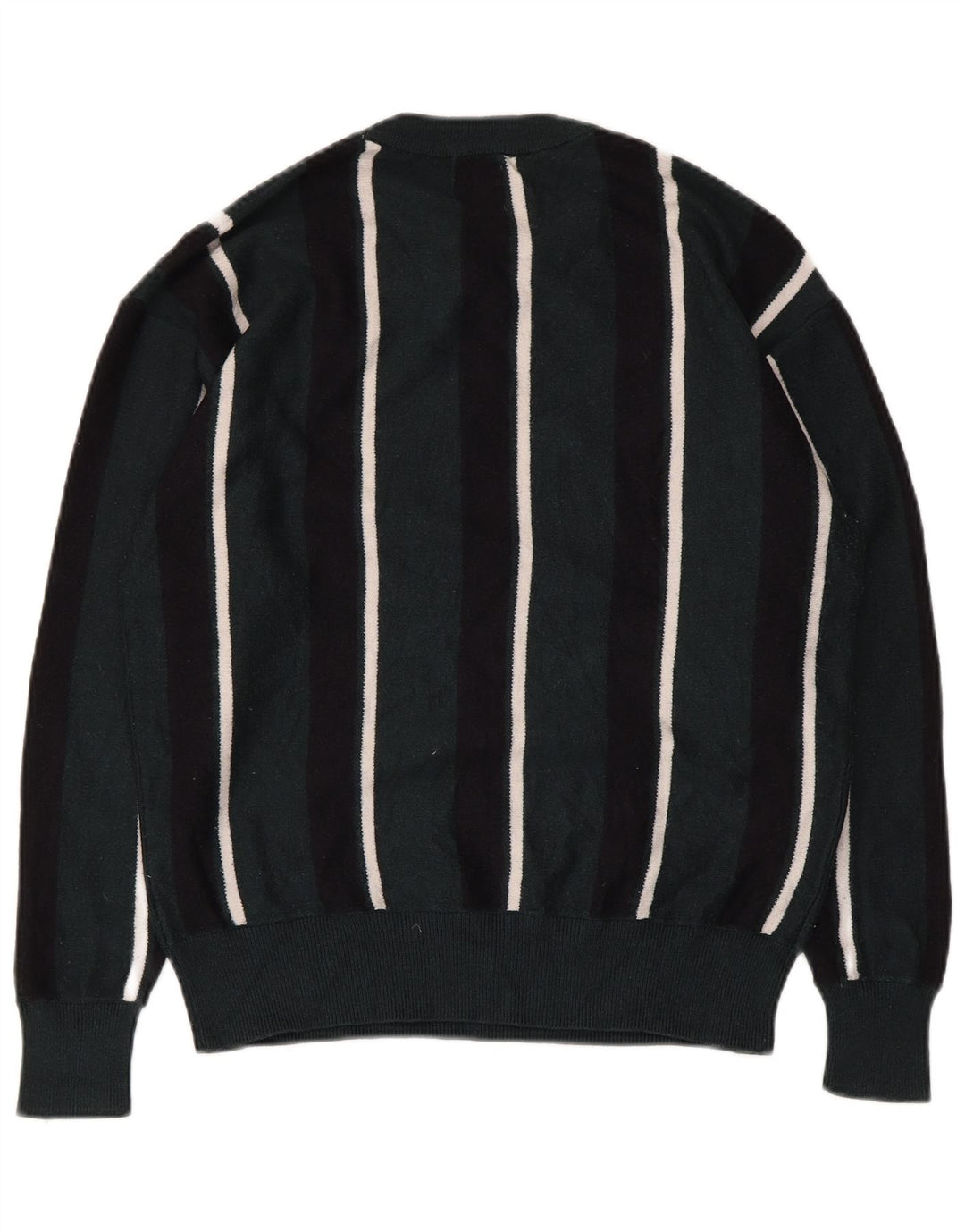 Zara Pull col rond homme rayé vert moyen