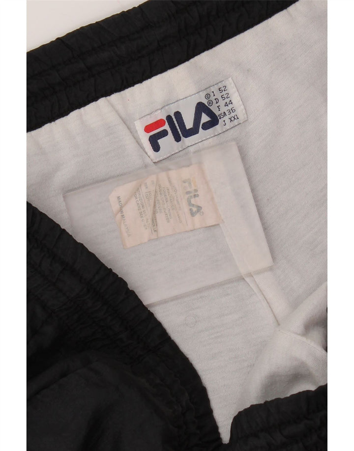 Fila Pantalon de survêtement IT 52 Large Noir Polyamide Homme