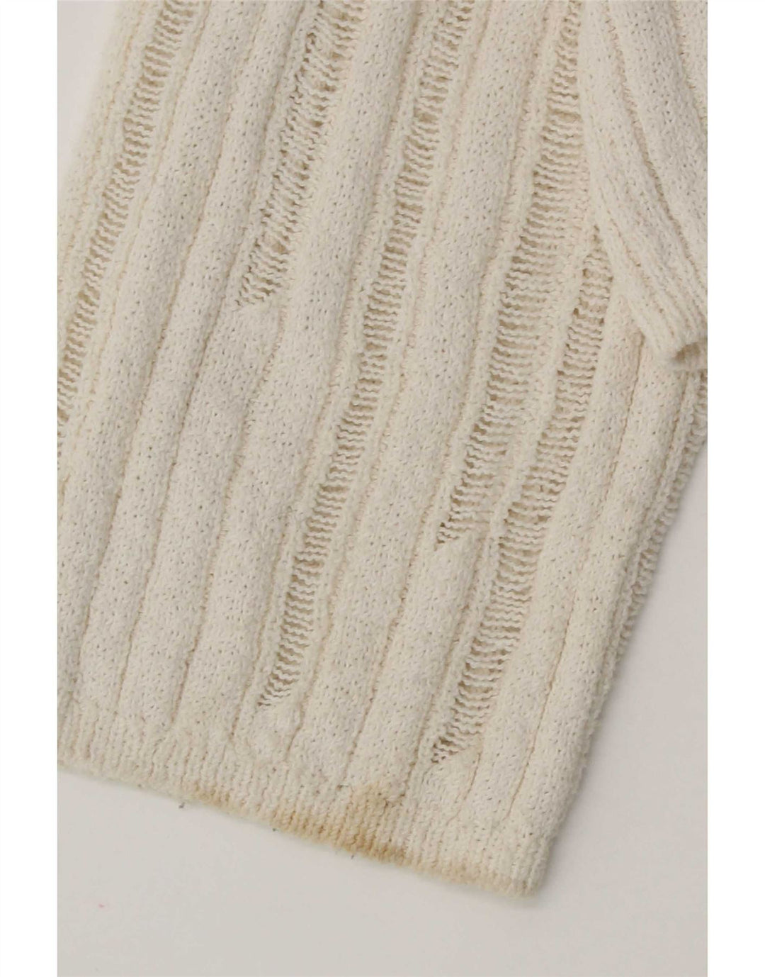 Zara Femme Boléro Oversize Pull UK 10 Petit Blanc Cassé