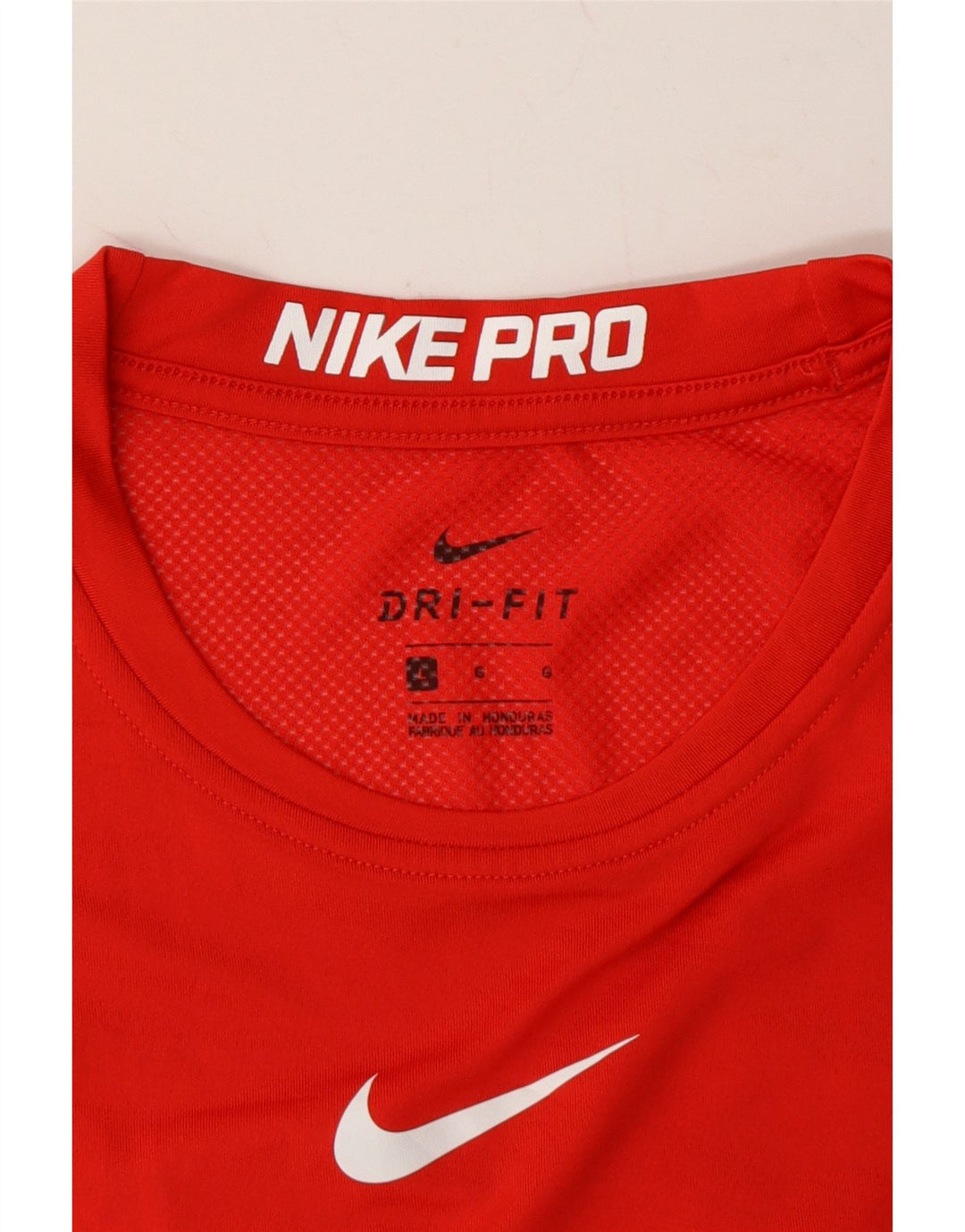 NIKE Womens Dri Fit Graphic Vest Top UK 14 Large Red Polyester Vintage Nike and Second-Hand Nike from Messina Hembry 