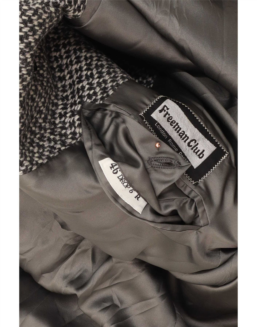 Freeman Manteau Homme IT 46 Petit Gris Moucheté