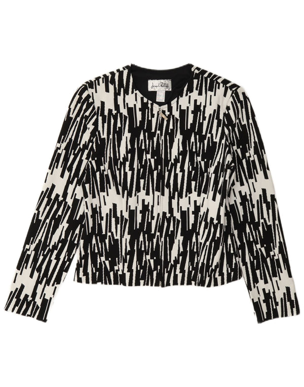 Joseph Ribkoff Veste blazer zippée pour femme UK 10 Petit Noir Géométrique