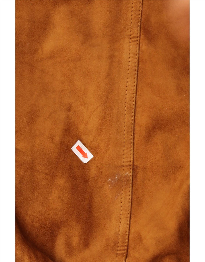 EREDI PISANO Mens Suede Jacket UK 42 XL Brown