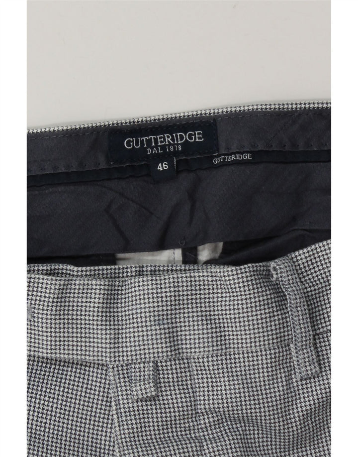 Gutteridge Pantalon de costume skinny pour homme IT 46 Small W32 L32 Bleu pied-de-poule