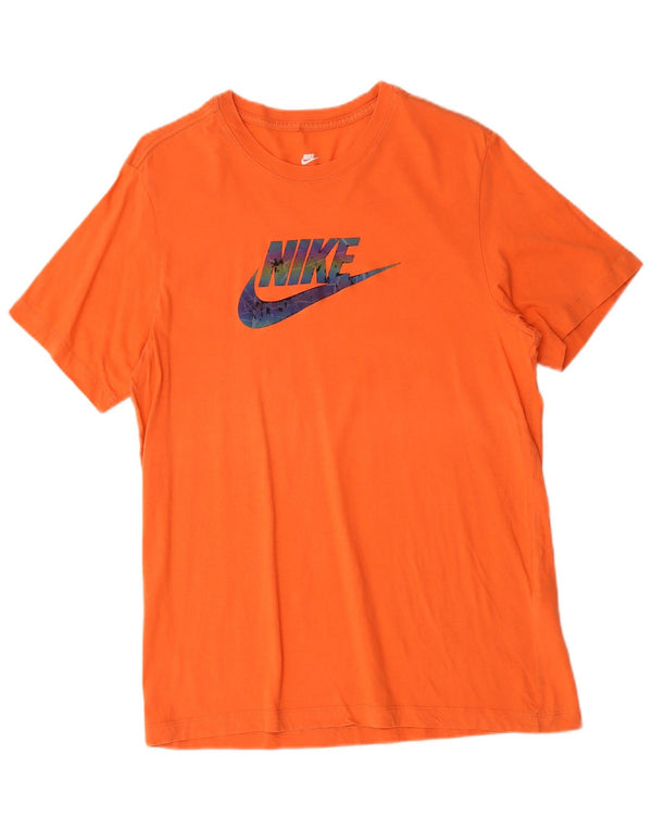Nike T-shirt graphique pour homme en coton orange moyen