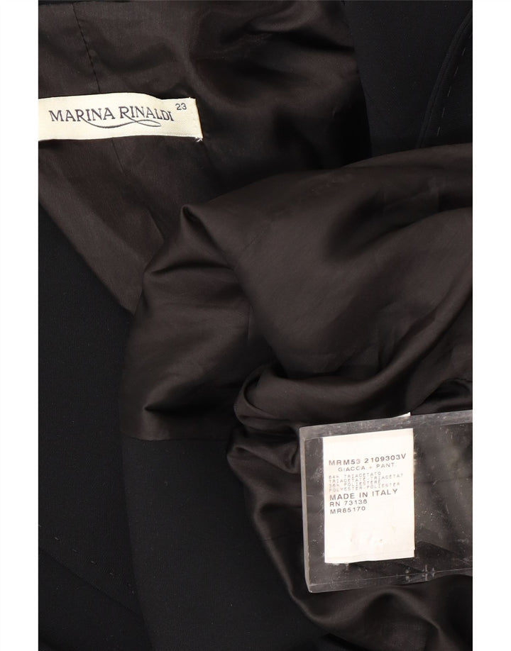 MARINA RINALDI Veste Blazer 1 Bouton Femme Taille 23 Noir Moyen