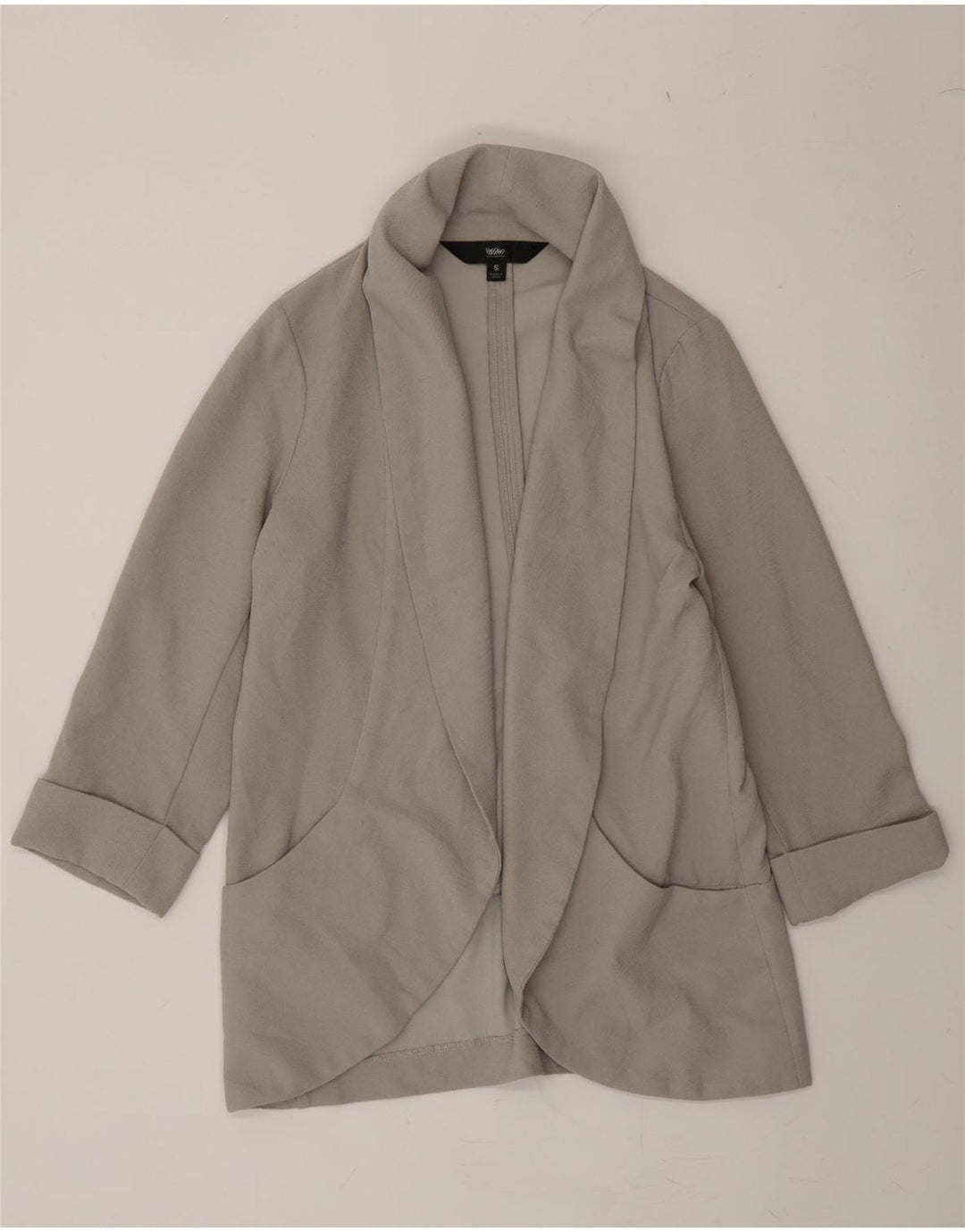 MOSSIMO Womens Open Blazer Jacket UK 10 Small Grey Vintage Mossimo and Second-Hand Mossimo from Messina Hembry 