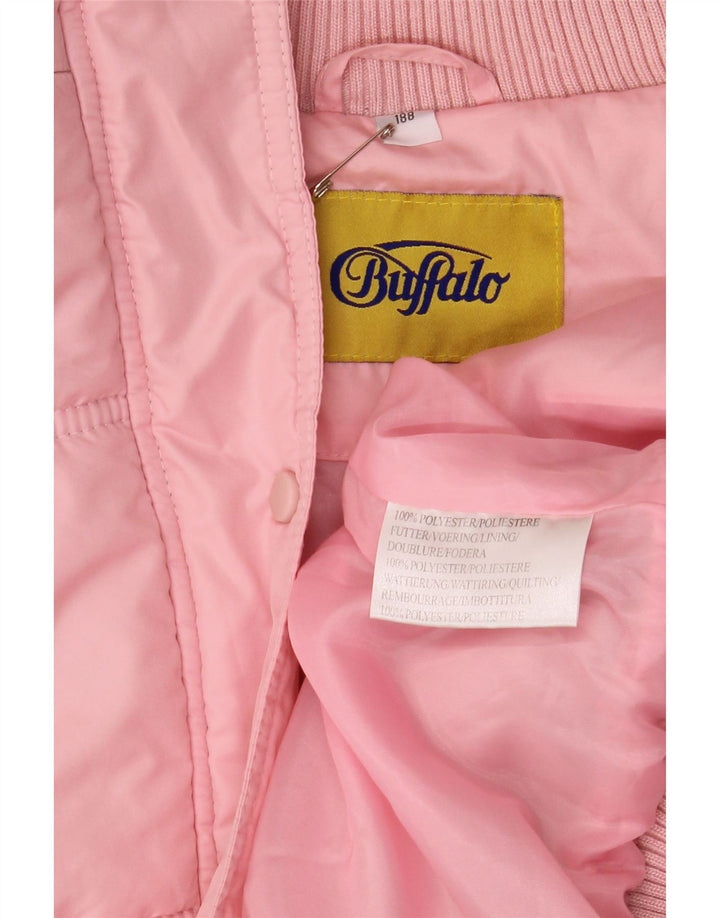 Buffalo Veste matelassée à capuche pour femme UK 14 Large Rose Polyester