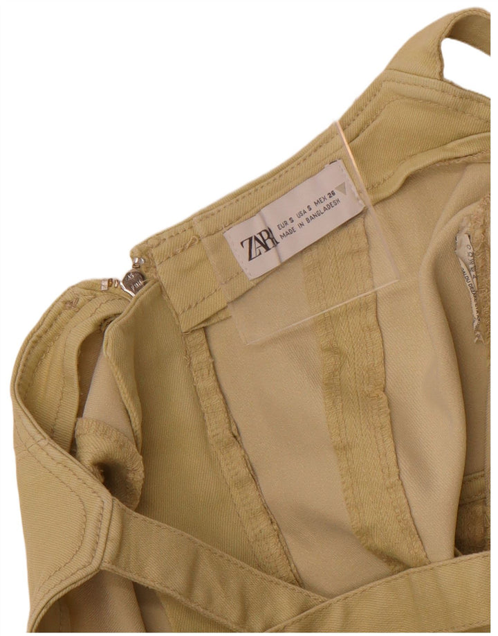 Zara Femme Top Corset UK 8 Petit Vert