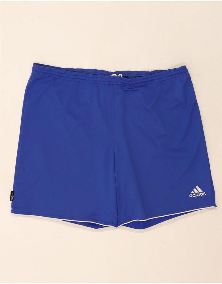 Adidas Short de sport Climalite pour homme XL Bleu Polyester