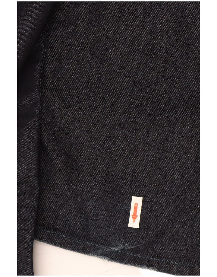 Jean droit femme Gas W34 L35 coton bleu marine