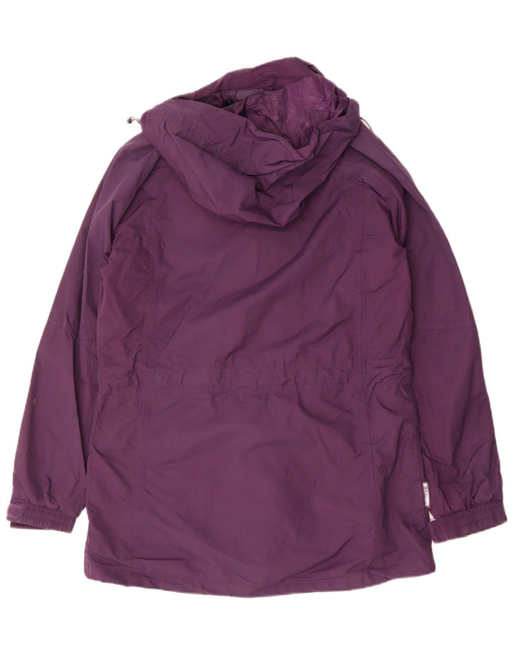 Mountain Warehouse Veste de pluie à capuche pour femme UK 12 Medium Violet Nylon
