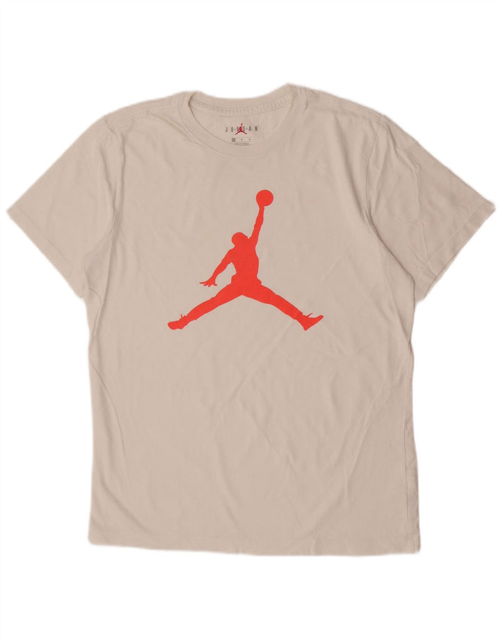 Jordan T-shirt graphique pour homme en coton blanc moyen