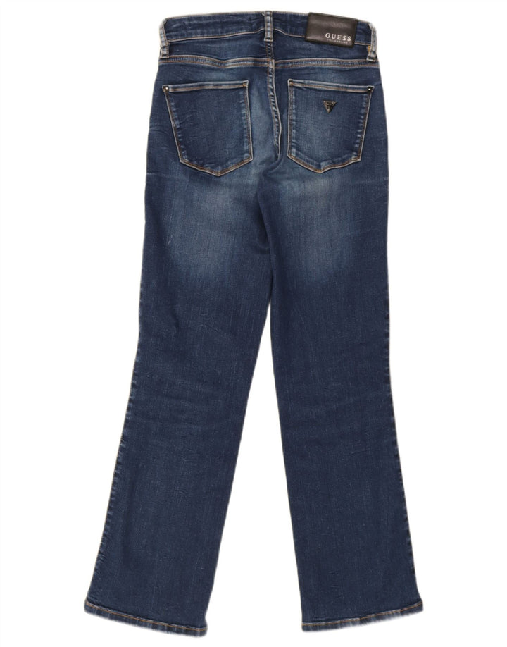 Guess Jean Droit Curvy Femme W24 L26 Bleu Coton