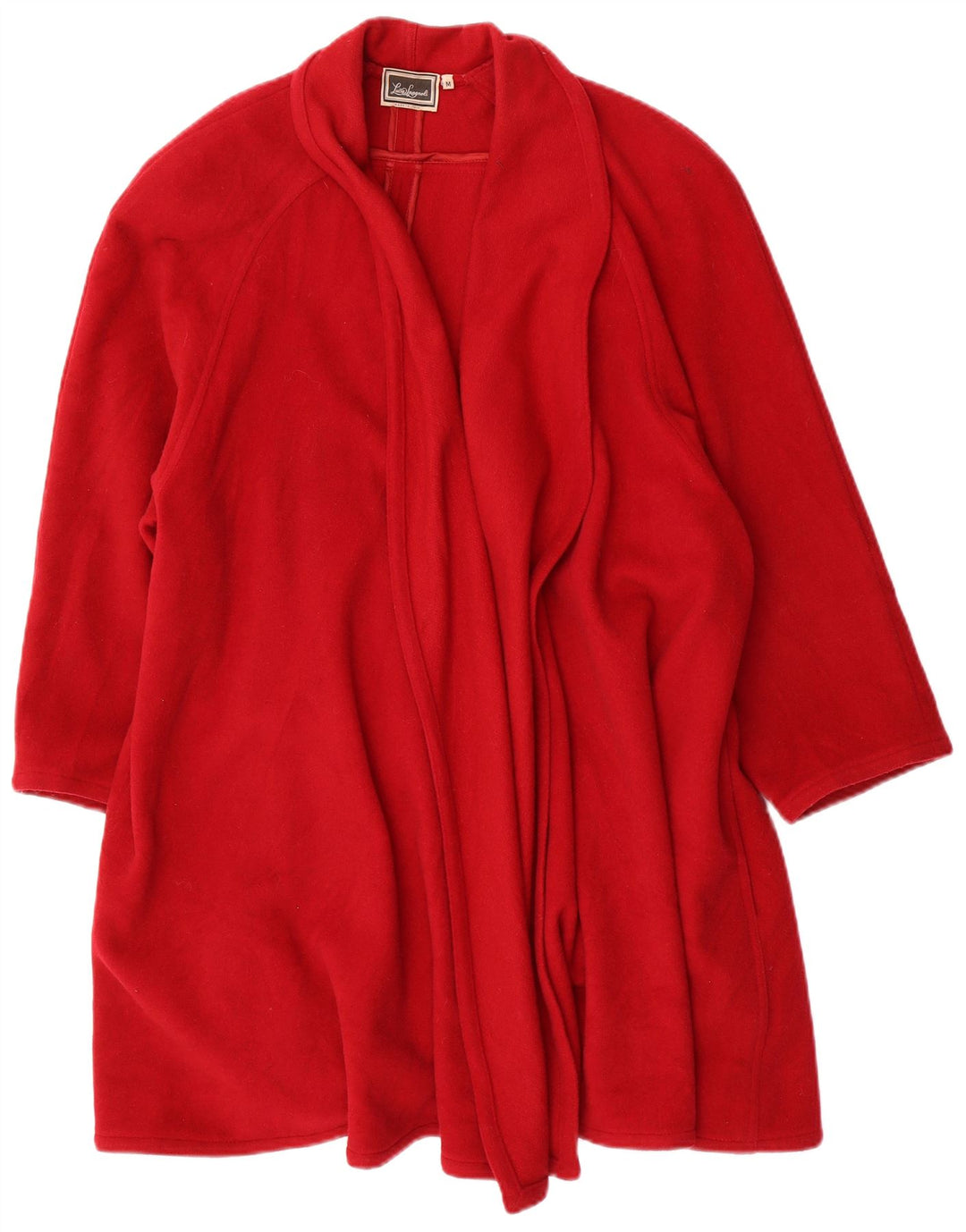 Luisa Spagnoli Manteau surdimensionné pour femme UK 14 Laine rouge moyen