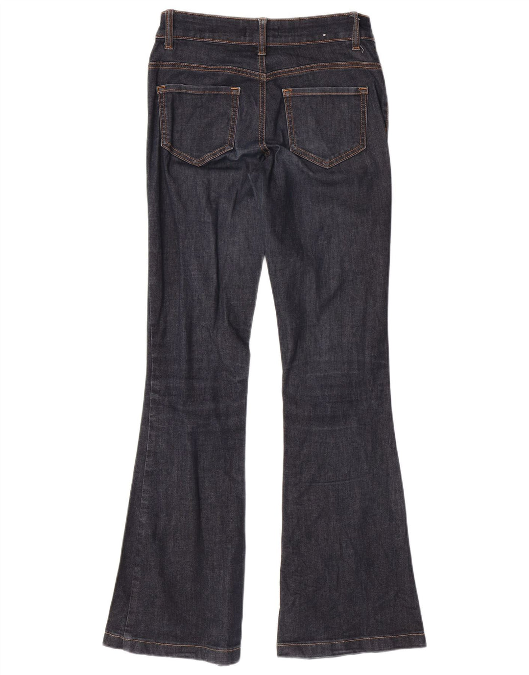 BENETTON Womens Bootcut Jeans  W27 L31 Navy Blue Cotton