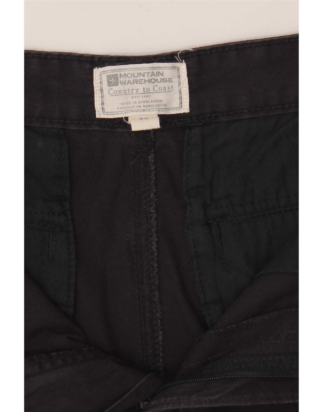 Mountain Warehouse Short Cargo Homme W30 Coton Bleu Marine Moyen