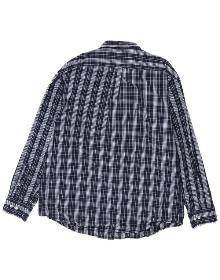 IZOD Chemise Homme XL Bleu Marine Carreaux Coton
