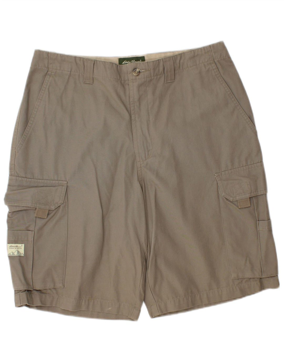 EDDIE BAUER Short Cargo Homme W33 Coton Kaki Moyen