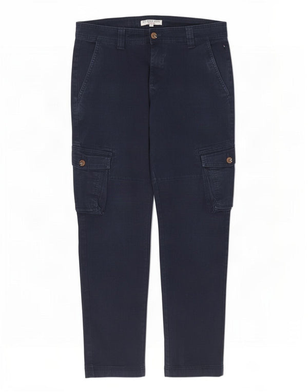 U.S. Polo Assn. Pantalon Cargo Slim Femme W32 L30 Bleu Marine Coton