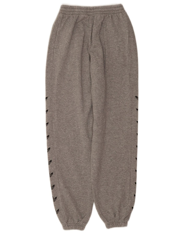 Adidas Pantalon de survêtement graphique pour femme Joggers UK 4 XS Gris Coton