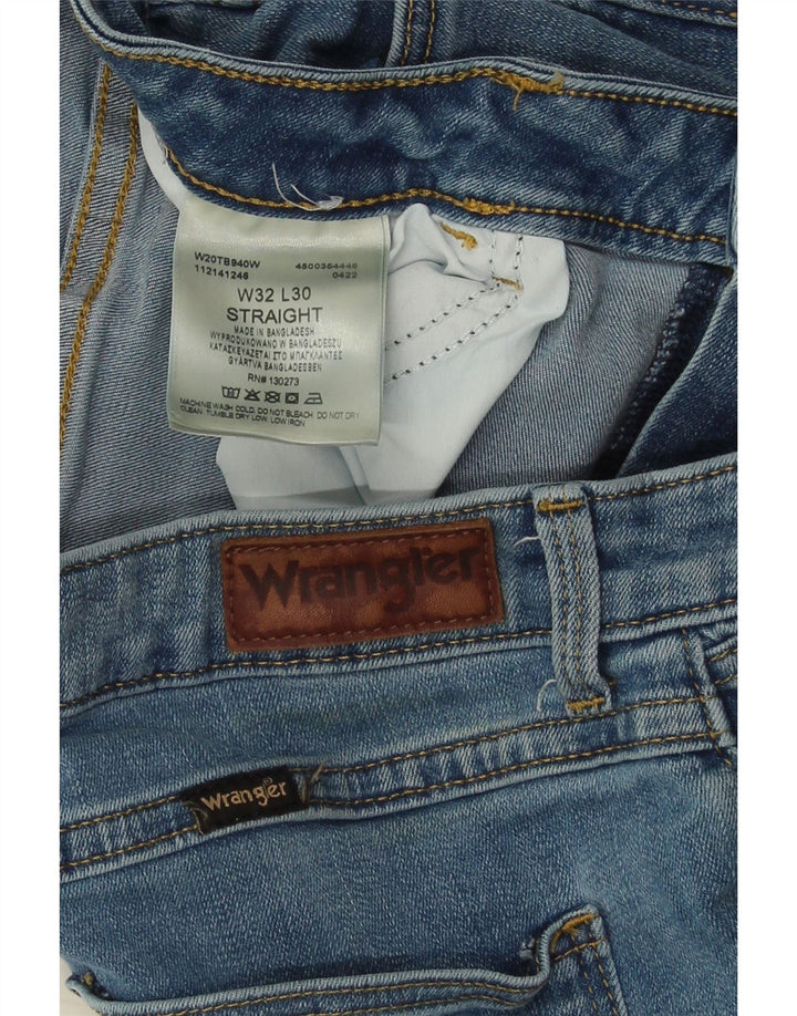Wrangler Jean droit homme W32 L30 bleu coton