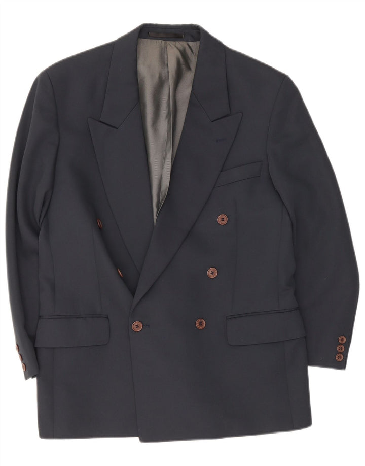 Renato Cavalli Veste blazer double boutonnage pour homme UK 38 Bleu marine moyen