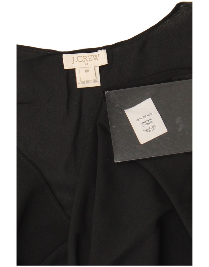 J. CREW Haut chemisier sans manches pour femme US 00 2XS Noir Polyester