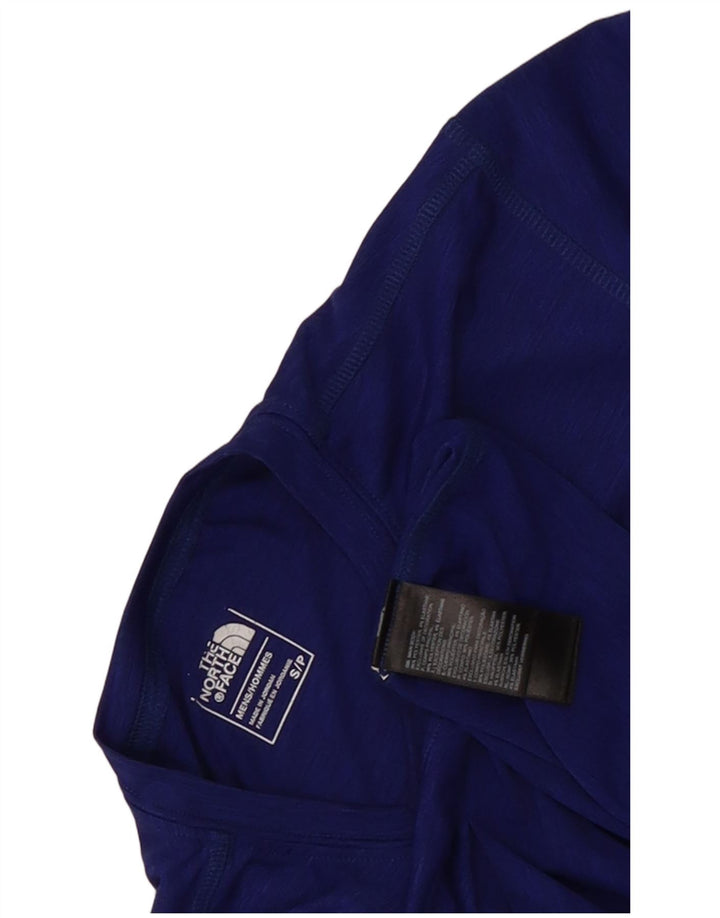 The North Face T-Shirt Homme Haut Petit Bleu Moucheté Polyester