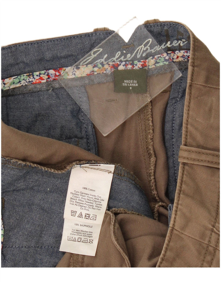 Eddie Bauer Pantalon Capri Femme US 8 Medium W34 L23 Coton Beige