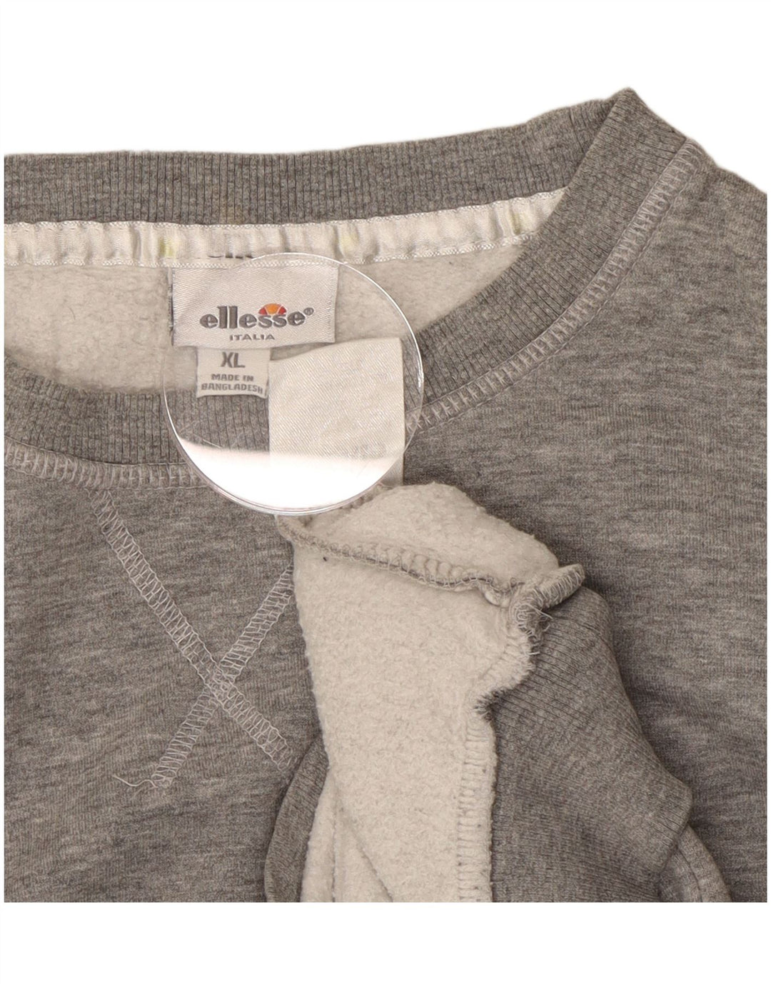 Ellesse Sweat-shirt pour femme UK 18 XL Gris Coton