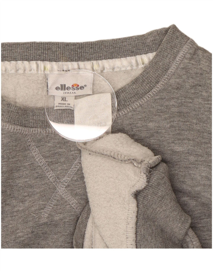 Ellesse Sweat-shirt pour femme UK 18 XL Gris Coton