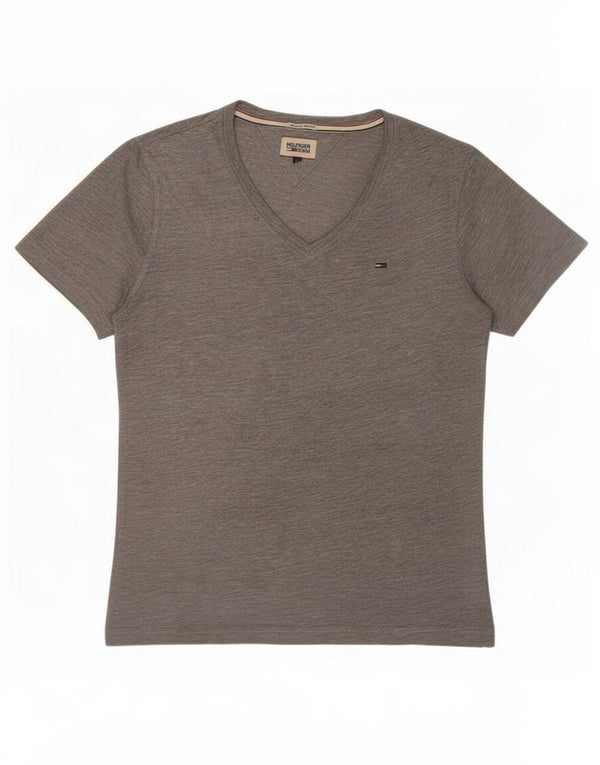 Tommy Hilfiger T-Shirt Homme Gris Moyen Moucheté Coton