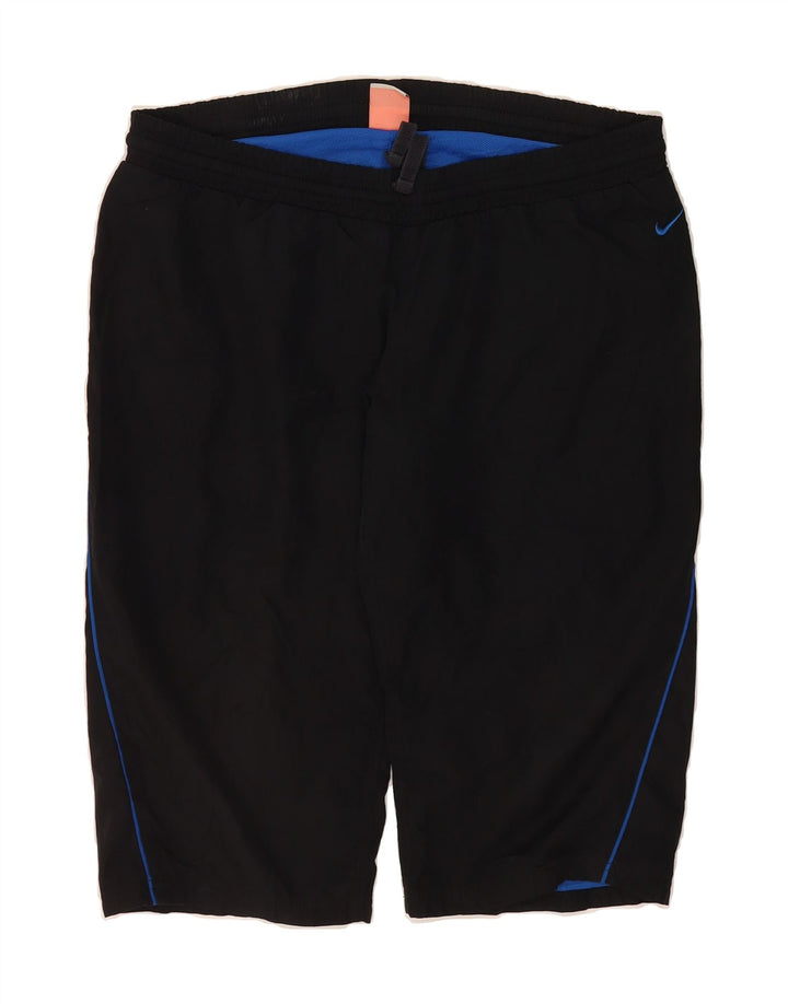 NIKE Womens Bermuda Sport Shorts UK 16/18 Large Black Polyester Vintage Nike and Second-Hand Nike from Messina Hembry 