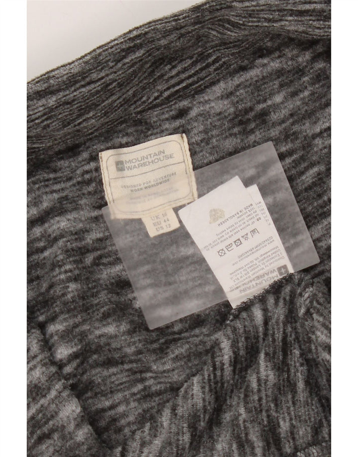Mountain Warehouse Veste Polaire Femme UK 16 Large Gris Moucheté Polyester