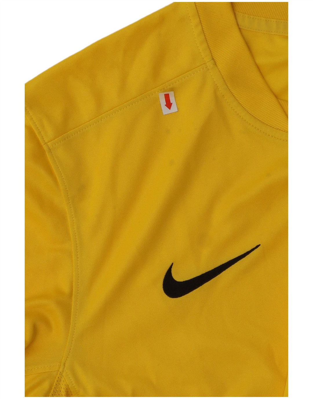 Nike Homme Dri Fit T-Shirt Haut Jaune Moyen Polyester