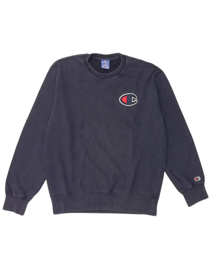 Champion Sweat-shirt pour homme Bleu marine Taille L