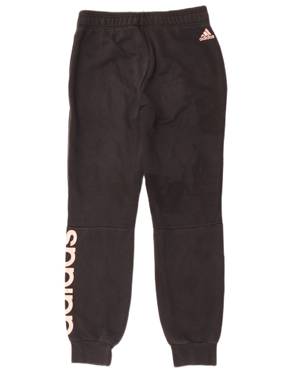 Adidas Pantalon de survêtement graphique pour femme Joggers UK 8/10 Petit Noir