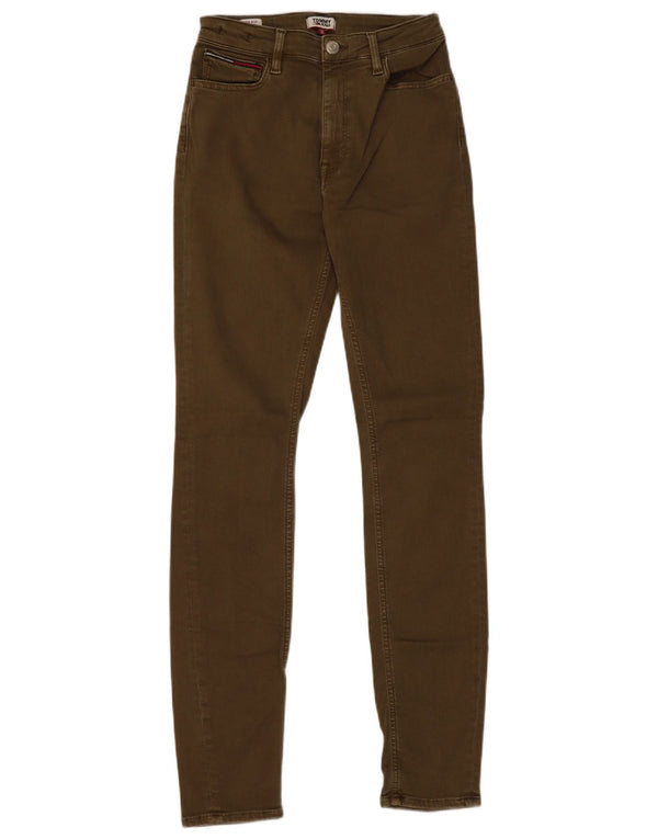 Tommy Hilfiger Jean Slim Taille Haute Femme W27 L32 Kaki