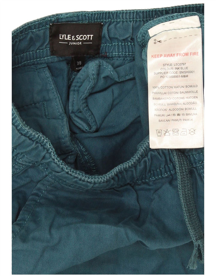 Lyle & Scott Short de sport garçon 7-8 ans Bleu Coton