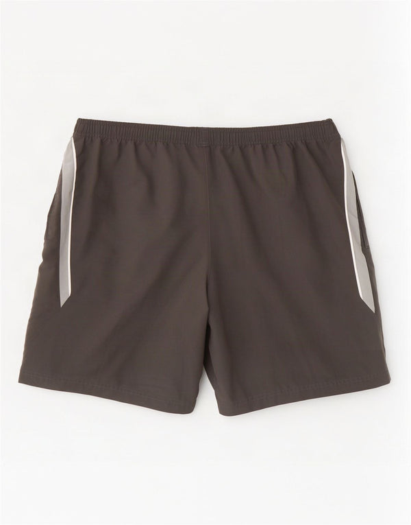 Reebok Short de sport pour homme 2XL Noir Colorblock Polyester