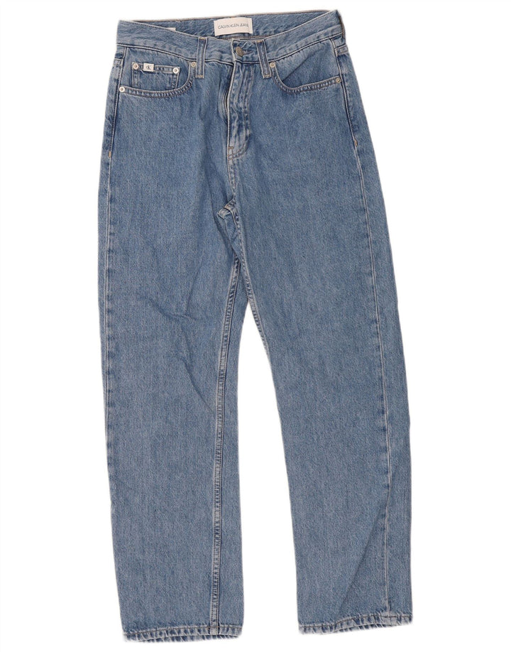 Calvin Klein Jean droit femme W27 L28 bleu coton